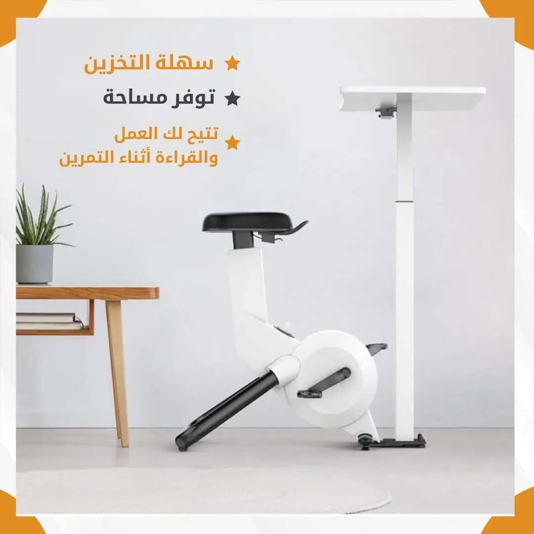 Exercise bike desk